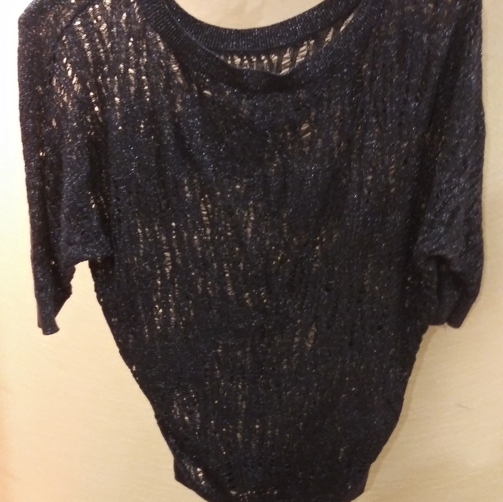 Blue sparkling over shirt